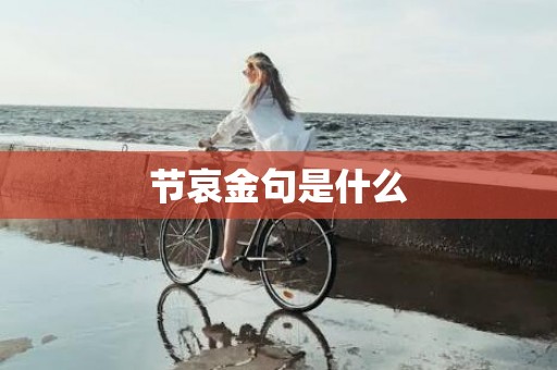 节哀金句是什么