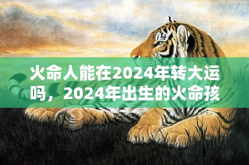 火命人能在2024年转大运吗，2024年出生的火命孩子的命运如何，