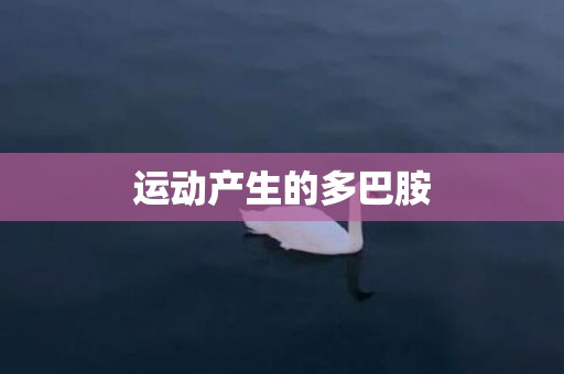 运动产生的多巴胺