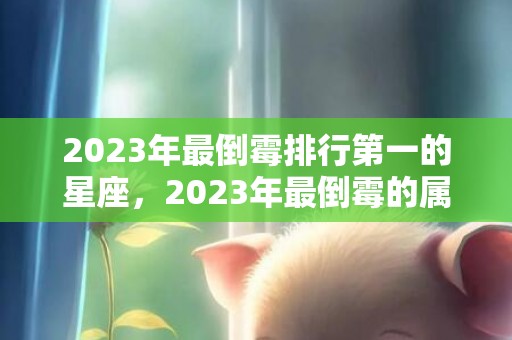 2023年最倒霉排行第一的星座，2023年最倒霉的属相