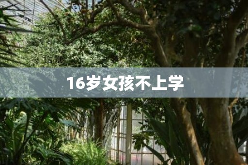 16岁女孩不上学