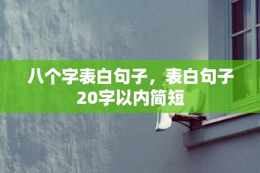 八个字表白句子，表白句子20字以内简短