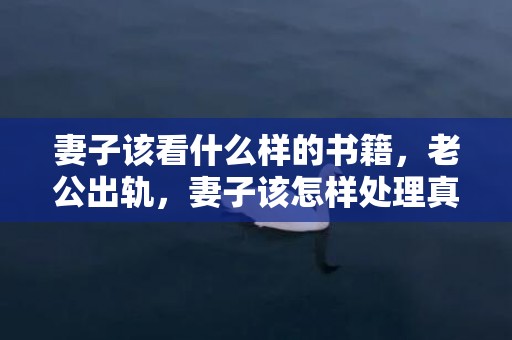 妻子该看什么样的书籍，老公出轨，妻子该怎样处理真心相爱的婚外情呢