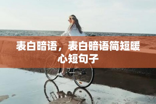 表白暗语，表白暗语简短暖心短句子