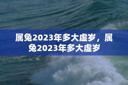 属兔2023年多大虚岁，属兔2023年多大虚岁