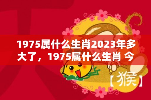 1975属什么生肖2023年多大了，1975属什么生肖 今年多大了