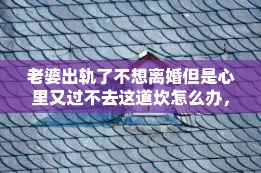 老婆出轨了不想离婚但是心里又过不去这道坎怎么办，老婆出轨了不想离开这个家怎么办