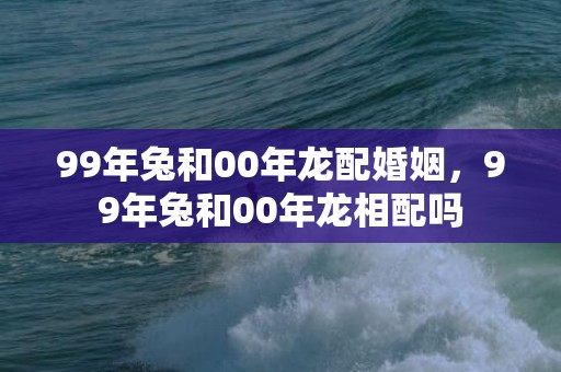 99年兔和00年龙配婚姻，99年兔和00年龙相配吗