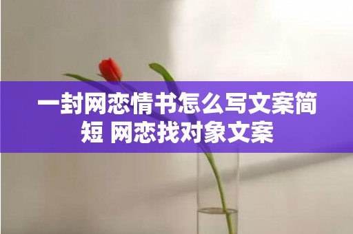 一封网恋情书怎么写文案简短 网恋找对象文案