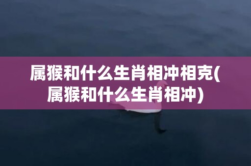 属猴和什么生肖相冲相克(属猴和什么生肖相冲)