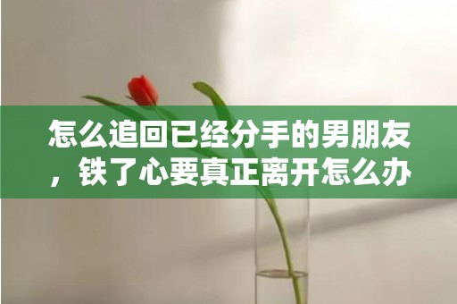 怎么追回已经分手的男朋友，铁了心要真正离开怎么办