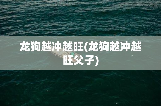 龙狗越冲越旺(龙狗越冲越旺父子)