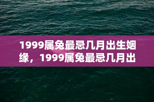 1999属兔最忌几月出生姻缘，1999属兔最忌几月出生