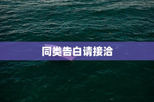 同类告白请接洽