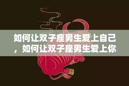 如何让双子座男生爱上自己，如何让双子座男生爱上你,五招赢得他们的心