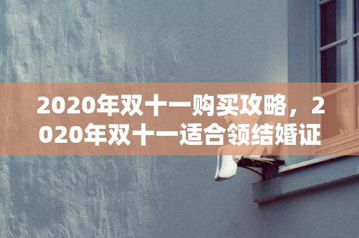 2020年双十一购买攻略，2020年双十一适合领结婚证吗 双11领结婚证的寓意