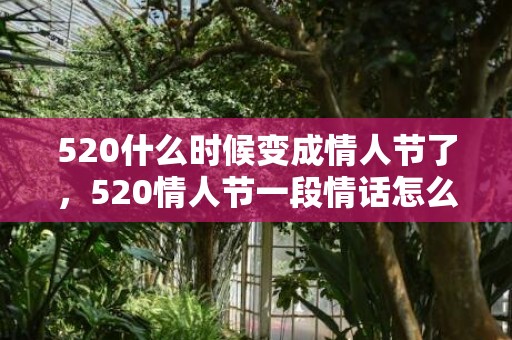 520什么时候变成情人节了，520情人节一段情话怎么说的？情人节是什么时候