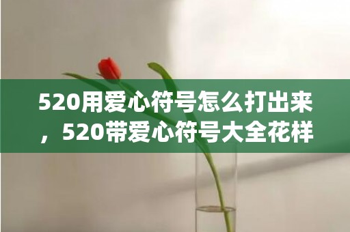 520用爱心符号怎么打出来，520带爱心符号大全花样符号(超好看的爱心符号)