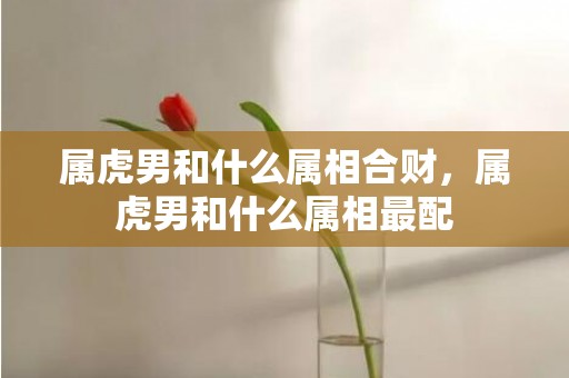 属虎男和什么属相合财，属虎男和什么属相最配