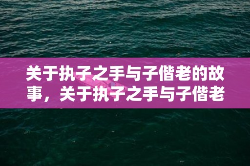 关于执子之手与子偕老的故事，关于执子之手与子偕老的说说？关于执子之手与子偕老的句子