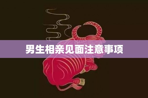 男生相亲见面注意事项