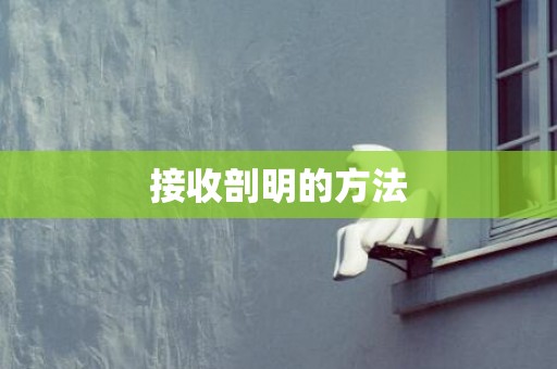 接收剖明的方法