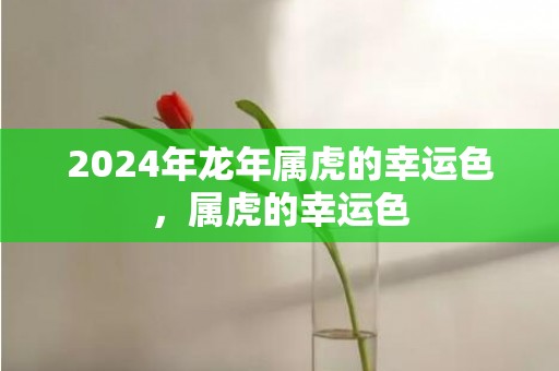 2024年龙年属虎的幸运色，属虎的幸运色