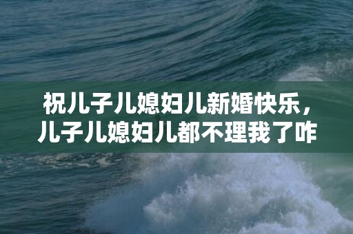 祝儿子儿媳妇儿新婚快乐，儿子儿媳妇儿都不理我了咋办 儿子跟媳妇吵架,公婆该怎么办