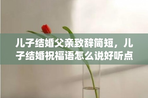 儿子结婚父亲致辞简短，儿子结婚祝福语怎么说好听点(父母对儿子高考祝福语)