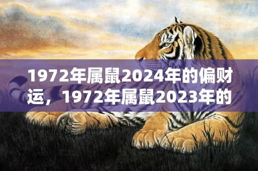 1972年属鼠2024年的偏财运，1972年属鼠2023年的命运