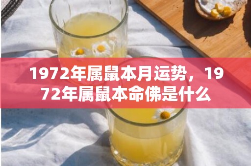 1972年属鼠本月运势，1972年属鼠本命佛是什么