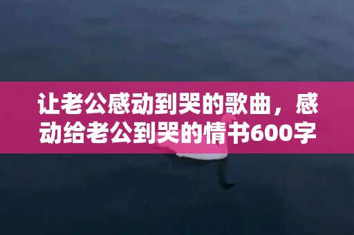 让老公感动到哭的歌曲，感动给老公到哭的情书600字，伤透心的妻子给老公的一封信