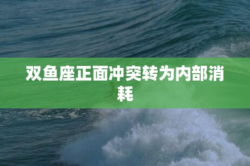 双鱼座正面冲突转为内部消耗