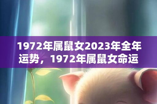 1972年属鼠女2023年全年运势，1972年属鼠女命运如何