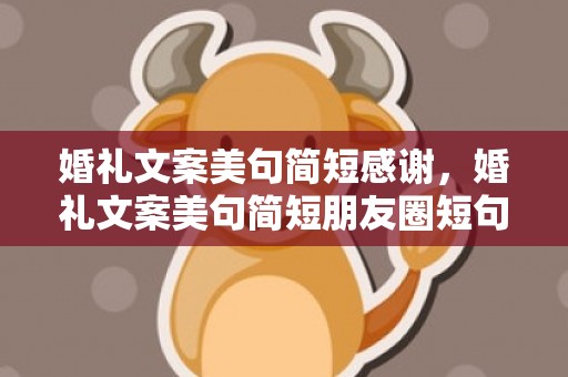 婚礼文案美句简短感谢，婚礼文案美句简短朋友圈短句？发朋友圈的婚礼文案美句