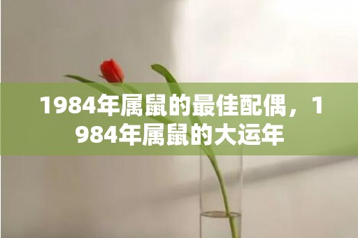 1984年属鼠的最佳配偶，1984年属鼠的大运年