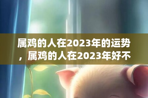 属鸡的人在2023年的运势，属鸡的人在2023年好不好结婚(都属鸡的人结婚好吗)