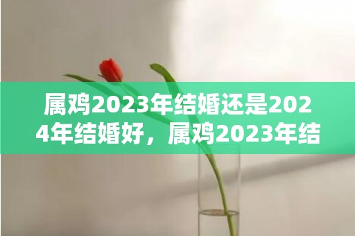 属鸡2023年结婚还是2024年结婚好，属鸡2023年结婚最好的日子是？2020年属猴宜婚嫁