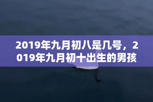 2019年九月初八是几号，2019年九月初十出生的男孩如何起名字，五行属什么