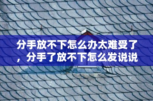 分手放不下怎么办太难受了，分手了放不下怎么发说说朋友圈文案？分手了放不下的说说