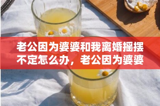 老公因为婆婆和我离婚摇摆不定怎么办，老公因为婆婆和我冷战怎么办，和老公婆婆吵架冷战