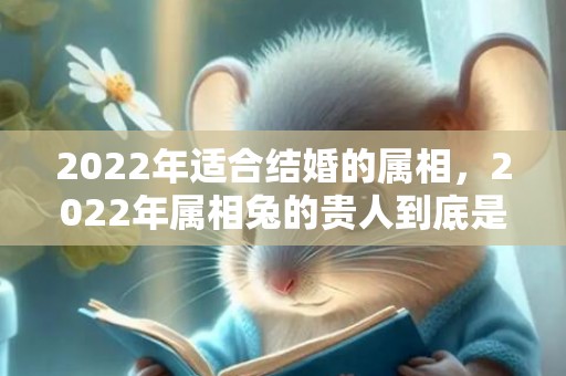 2022年适合结婚的属相，2022年属相兔的贵人到底是谁