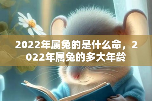 2022年属兔的是什么命，2022年属兔的多大年龄