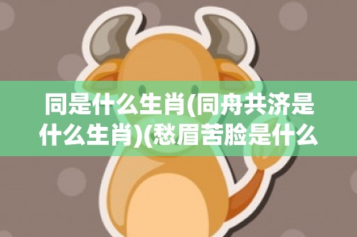 同是什么生肖(同舟共济是什么生肖)(愁眉苦脸是什么生肖)