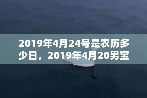 2019年4月24号是农历多少日，2019年4月20男宝宝五行缺火男孩取名字怎么好