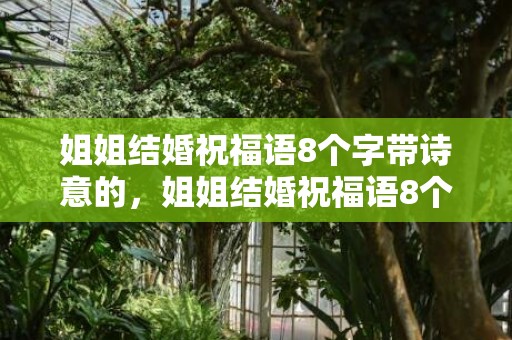 姐姐结婚祝福语8个字带诗意的，姐姐结婚祝福语8个字简单实用一点的句子，姐姐出嫁的祝福语