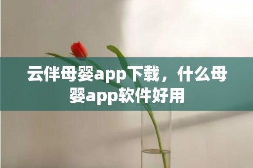 云伴母婴app下载，什么母婴app软件好用