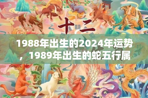 1988年出生的2024年运势，1989年出生的蛇五行属什么