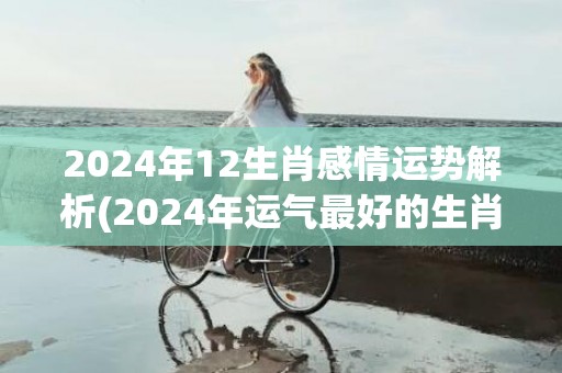 2024年12生肖感情运势解析(2024年运气最好的生肖)(2024年12生肖运势排行榜)