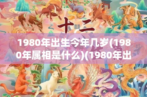 1980年出生今年几岁(1980年属相是什么)(1980年出生今年财运如何)